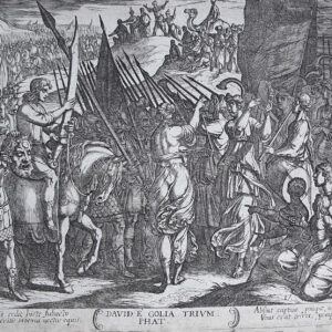 DAVIDE IN TRIONFO CON LA TESTA DI GOLIA, dalla serie Battaglie dell’Antico Testamento