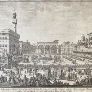 VEDUTA DEL PALAZZO VECCHIO E DELLA PIAZZA DELLA SIGNORIA IN FIRENZE