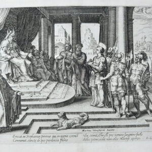 SANTO STEFANO CONDOTTO A GIUDIZIO, dalla serie Atti degli Apostoli