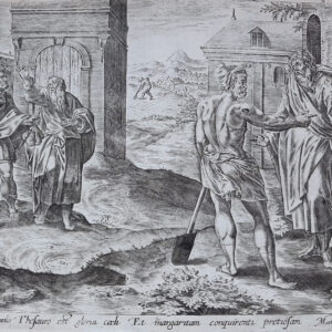 LA PARABOLA DEL TESORO E DELLA PERLA, dal Vangelo di Matteo, da Thesaurus Historiarum Veteris et novi Testamenti