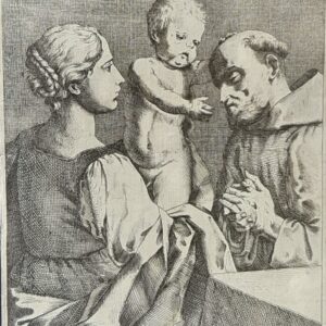 MADONNA CON BAMBINO E SANTO