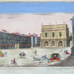 VEDUTA DI UNA FACCIATA DEL PALAZZO PUBBLICO DI BRESCIA