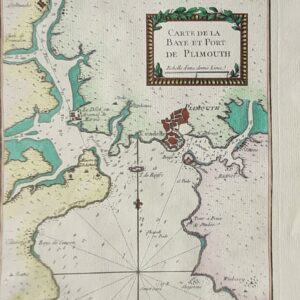 CARTE DE LA BAYE ET PORT DE PLIMOUTH