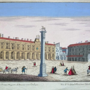 VEDUTA DELLA PIAZZA MAGGIORE DI BRESCIA VERSO L’OROLOGIO