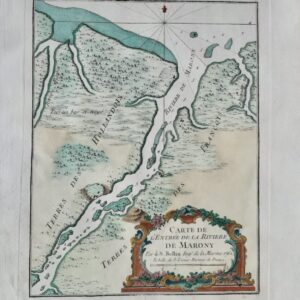 CARTE DE L’ENTREE DE LA RIVIERE DE MARONY