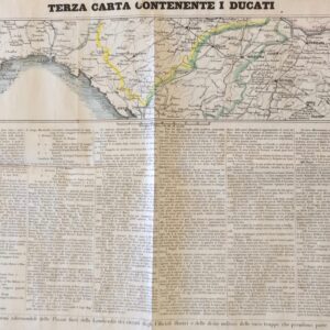 Terza carta contenente i Ducati di Modena, Parma e ReggioTerza carta contenente i Ducati di Modena, Parma e Reggio
